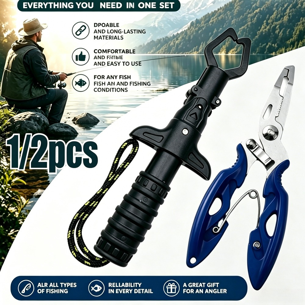 Fly Fishing Set - 1/2pcs Fishing Gripper and Pliers Set