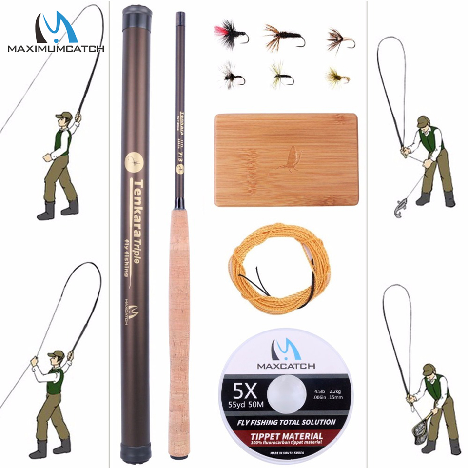 Fly Fishing Set - Maximumcatch 9-13FT V-Tenkara Rod Outfit IM10/36T