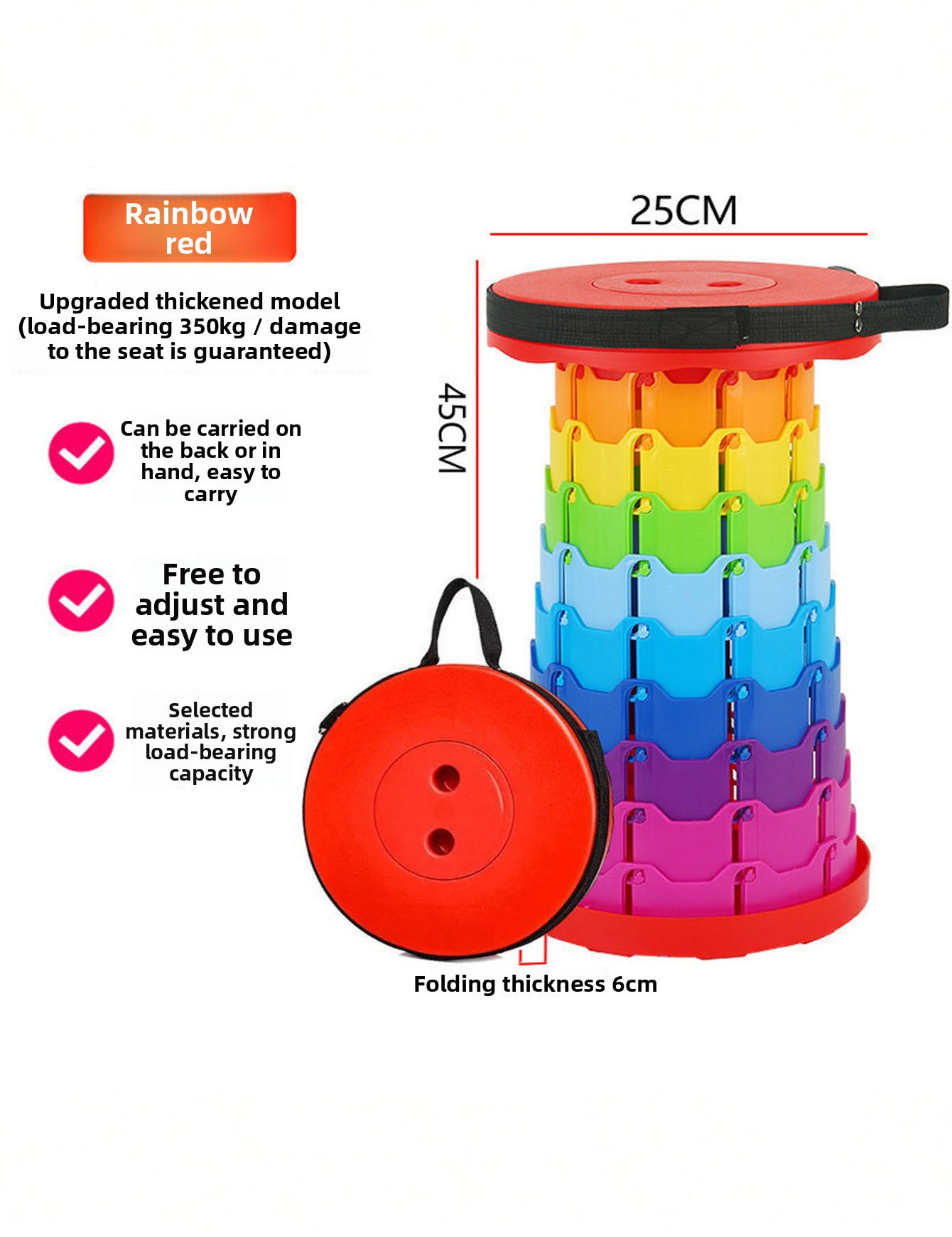 Fishing Equipment For Sale - Telescopic portable folding stool, suitable for