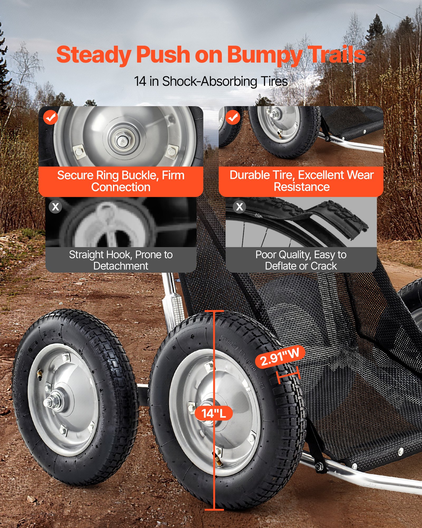 Game Carts For Hunting, 500LBS - огляд і ціна Fishing Gear