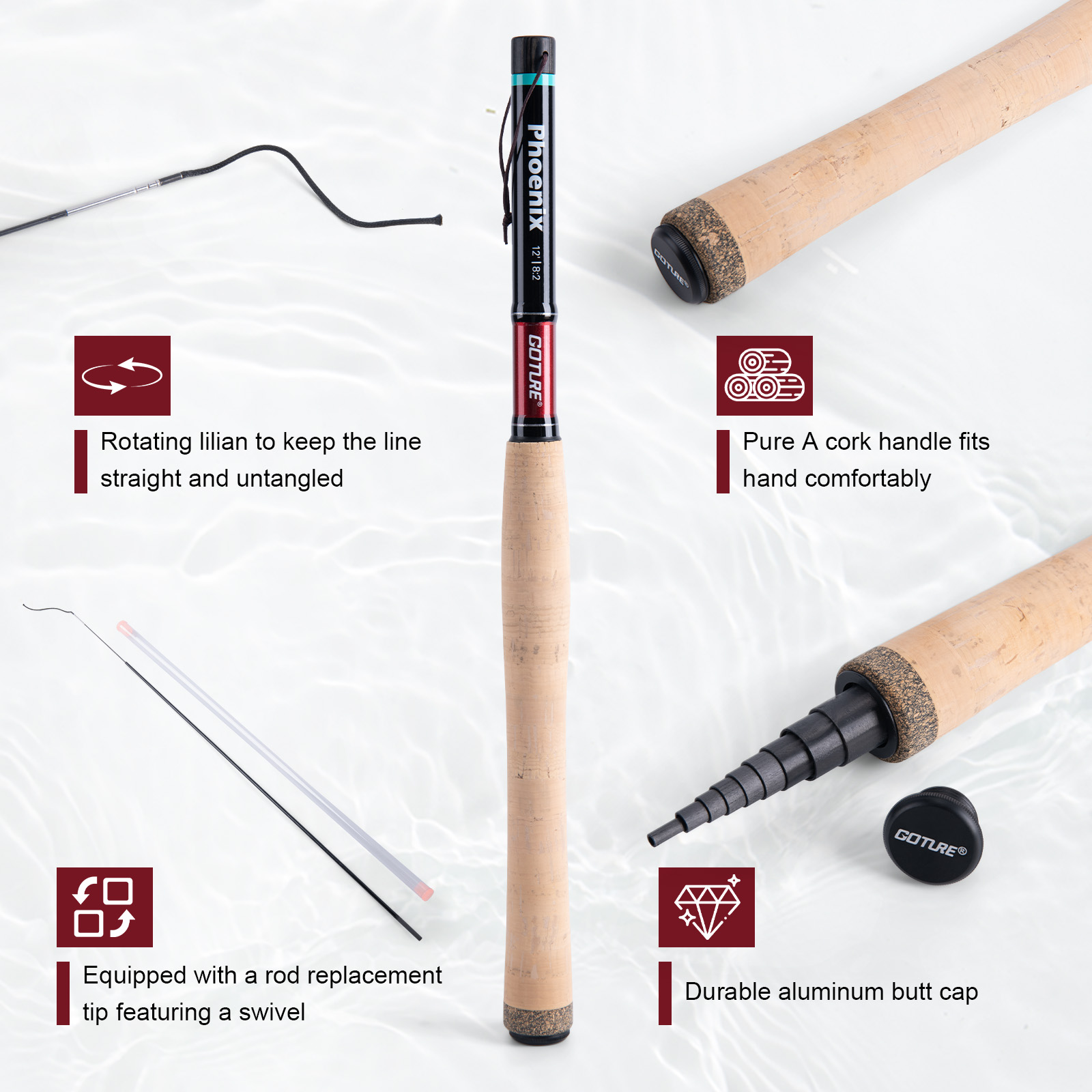 Goture 3.6m Tenkara Rod Set wi - огляд і ціна Fly Fishing Set