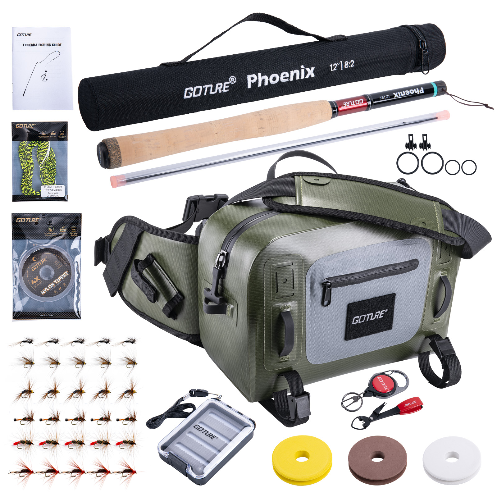 Goture Fishing Rod Combo Fly F - огляд і ціна Fly Fishing Set