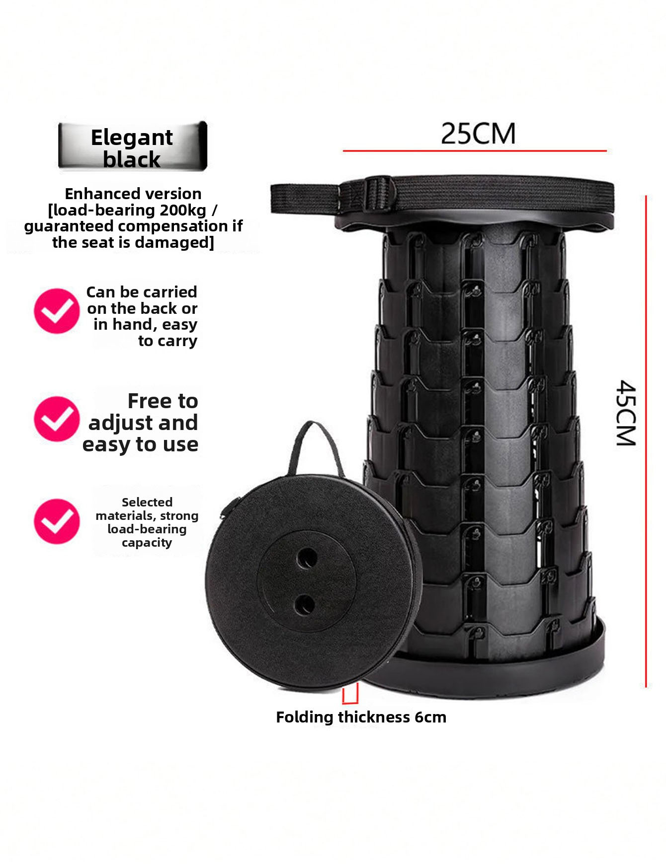 Telescopic portable folding st - огляд і ціна Fishing Equipment For Sale