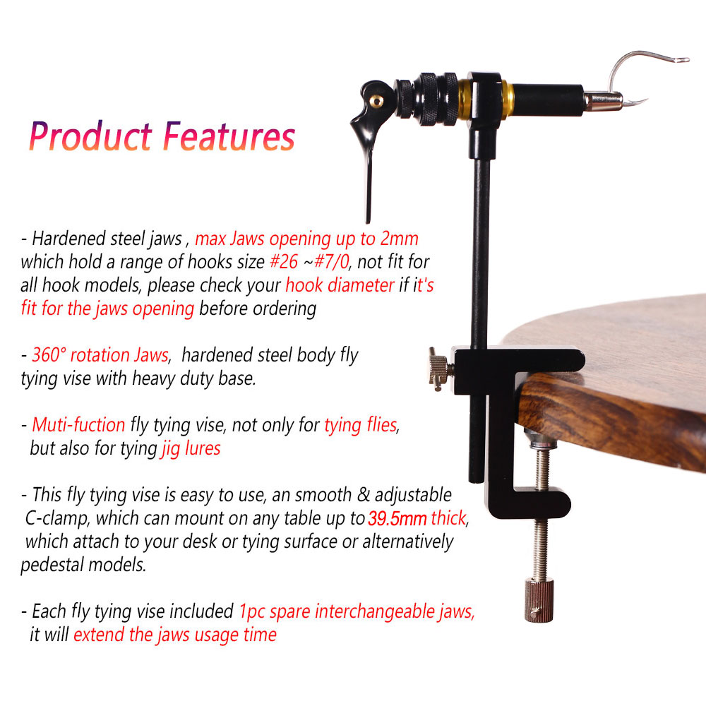 Bimoo 360° Rotation C-Clamp Fl - огляд і ціна Fly Fishing Set