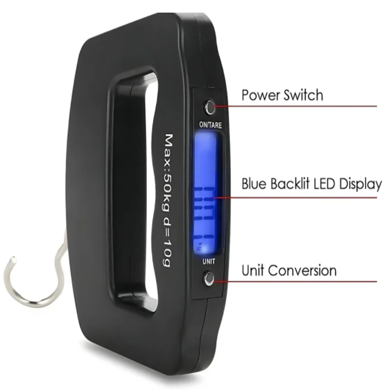 50kg/10g Travel Luggage Scale  - огляд і ціна Fishing Equipment And Accessories