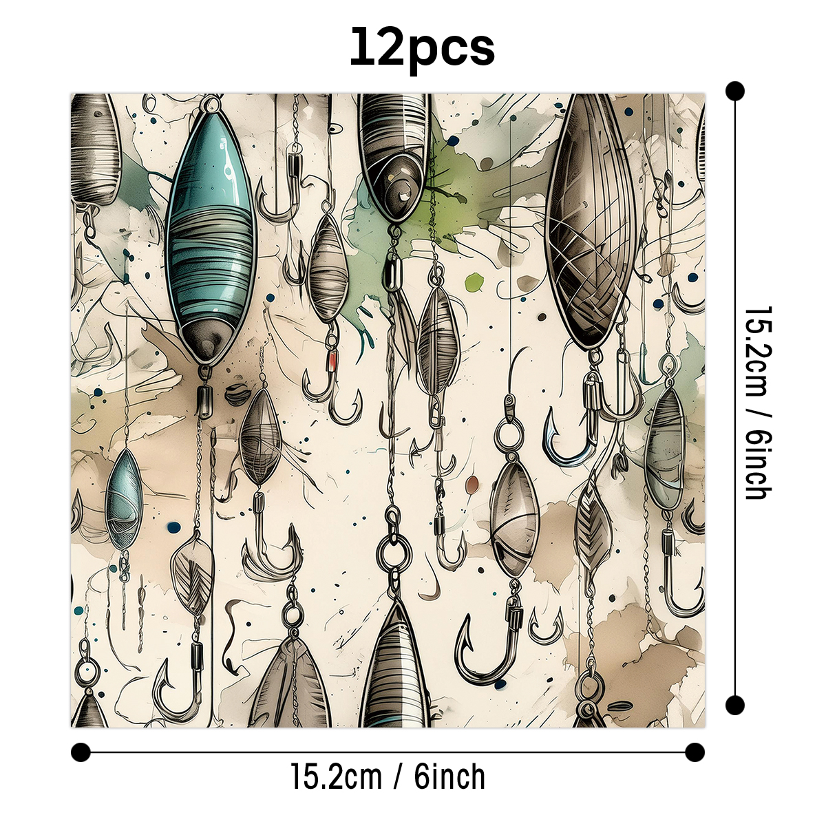 12pcs Vintage Fishing Lure Pat - огляд і ціна Fishing Equipment And Accessories