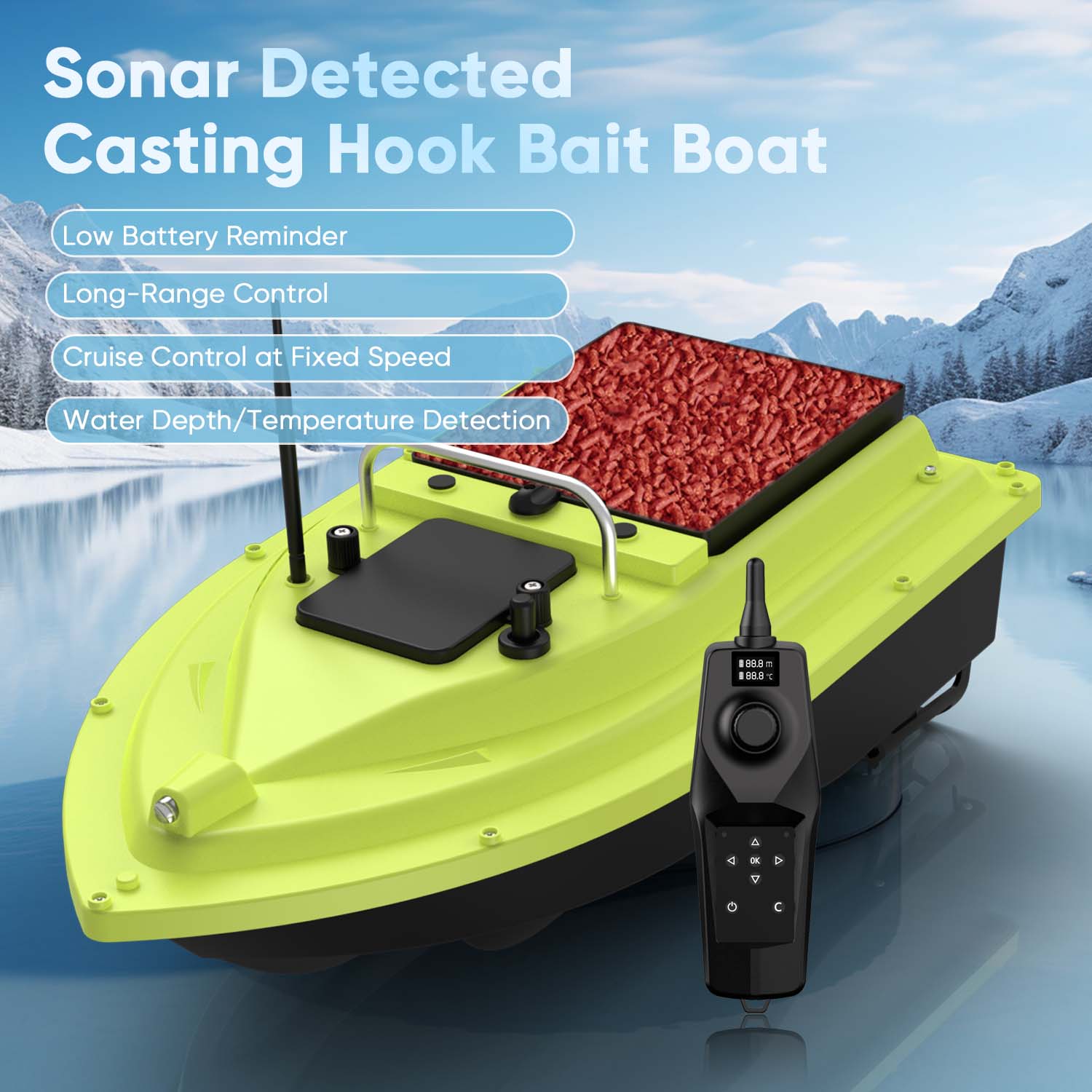 D36 RC Fishing Bait Boat with  - огляд і ціна Carp Fishing Tackle